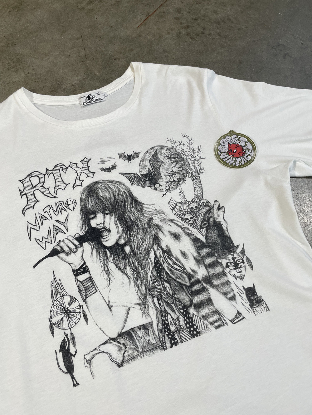 Hysteric Glamour Primal Scream RTX Japanese Tee L 21x29